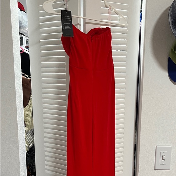 RoMagic Strapless Red Dress M - Picture 7 of 9
